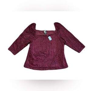 Women’s Reitmans Rock & Shine stretchy lace top - size Large (Petite)